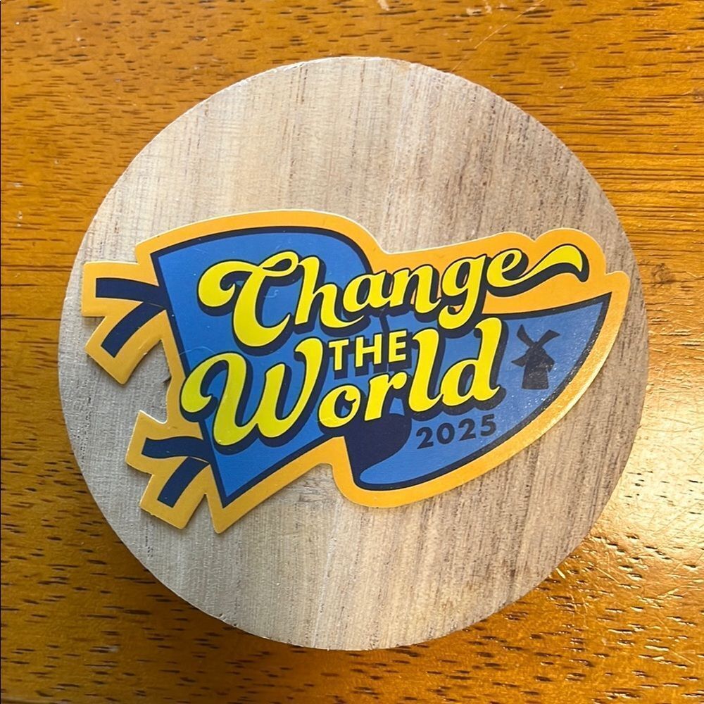 NEW DUTCH BROS CHANGE THE WORLD 2025 STICKER